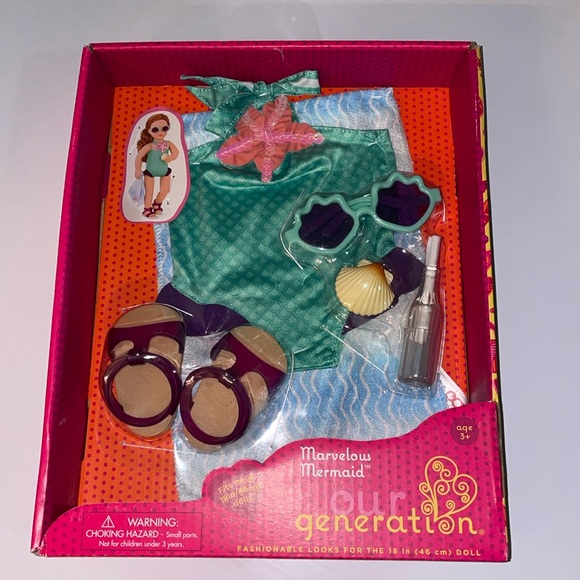 Our Generation Other - New Our Generation Marvelous Mermaid Doll Outfit for 18" Dolls.